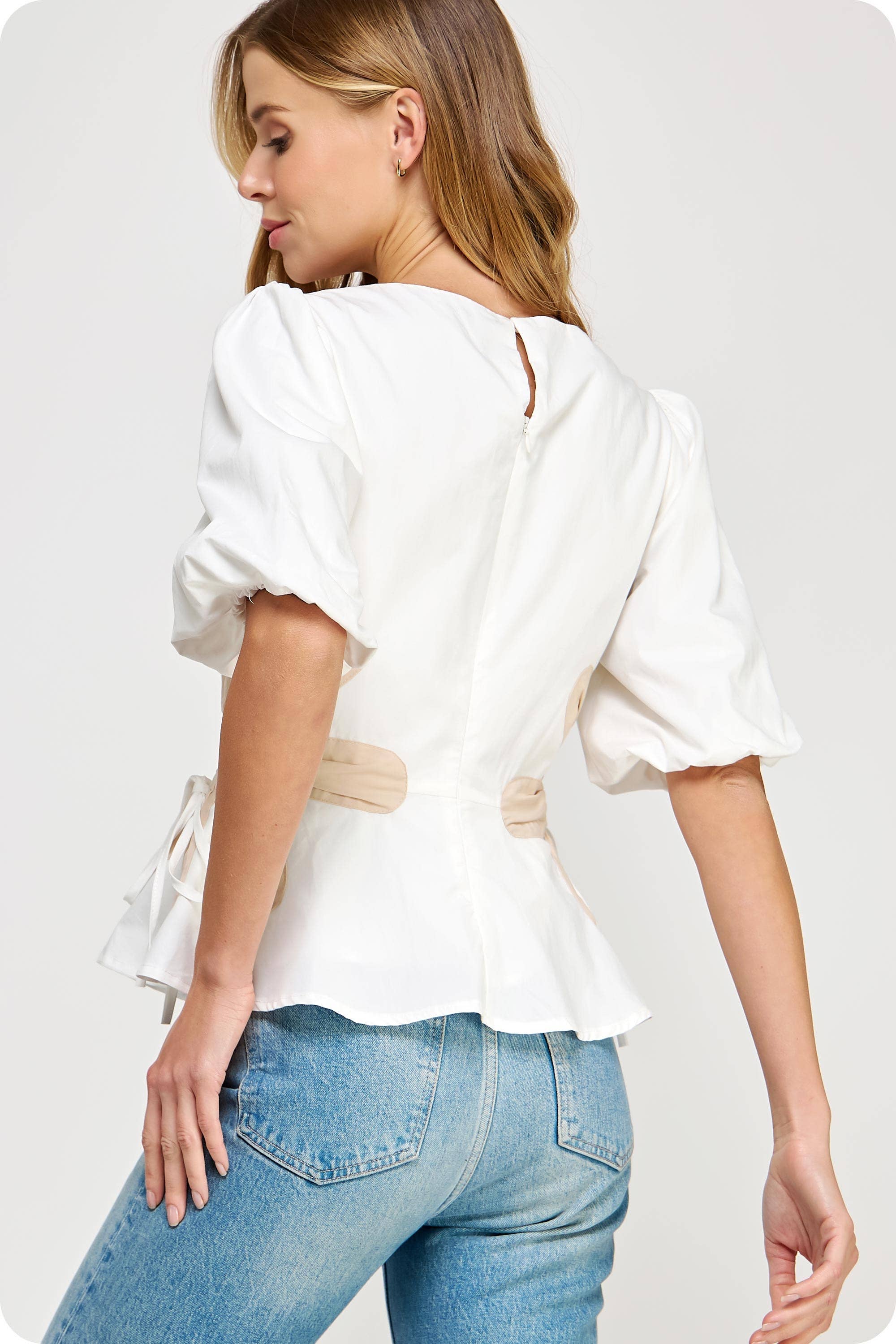 In Bloom Poplin Top