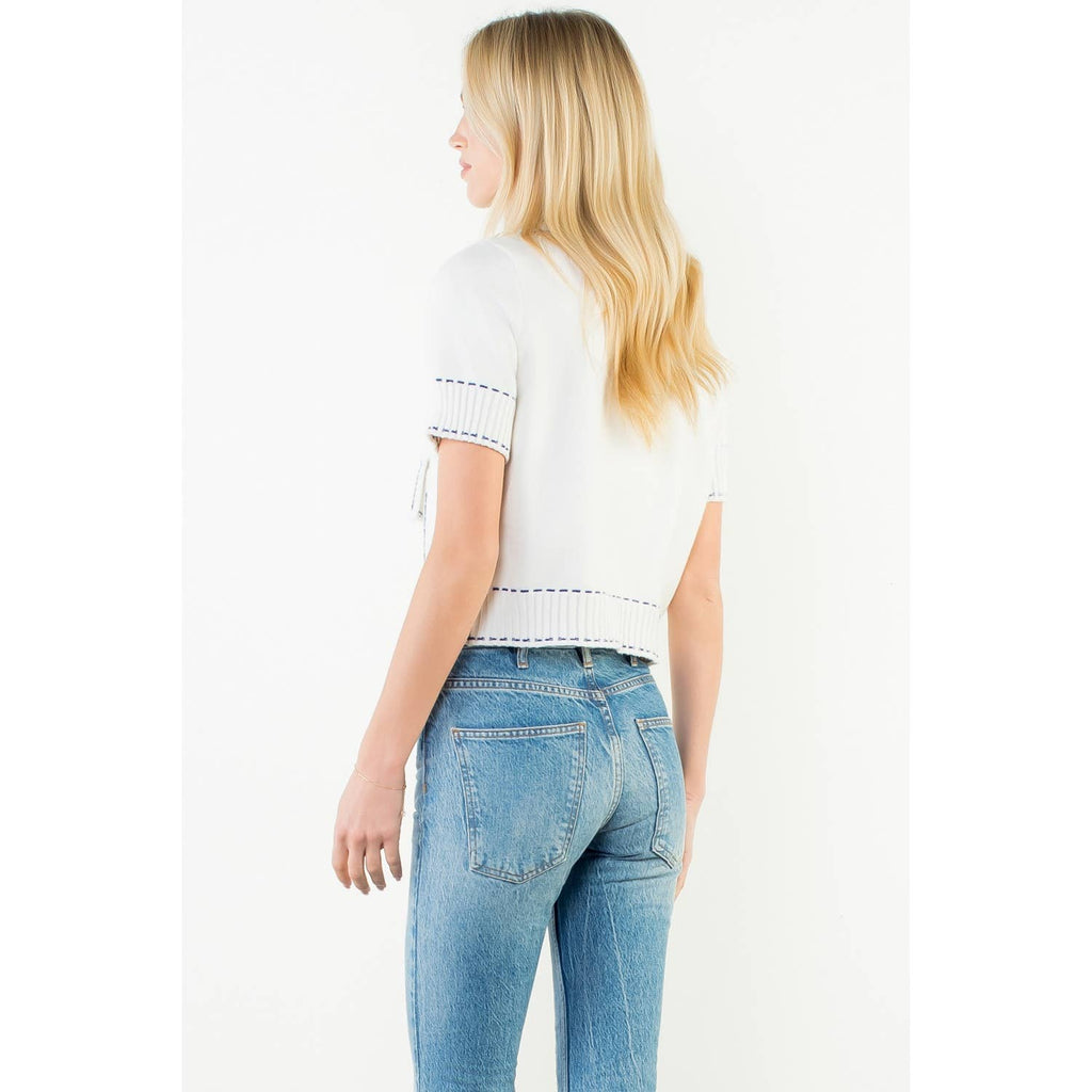 The Knit Button Up Top