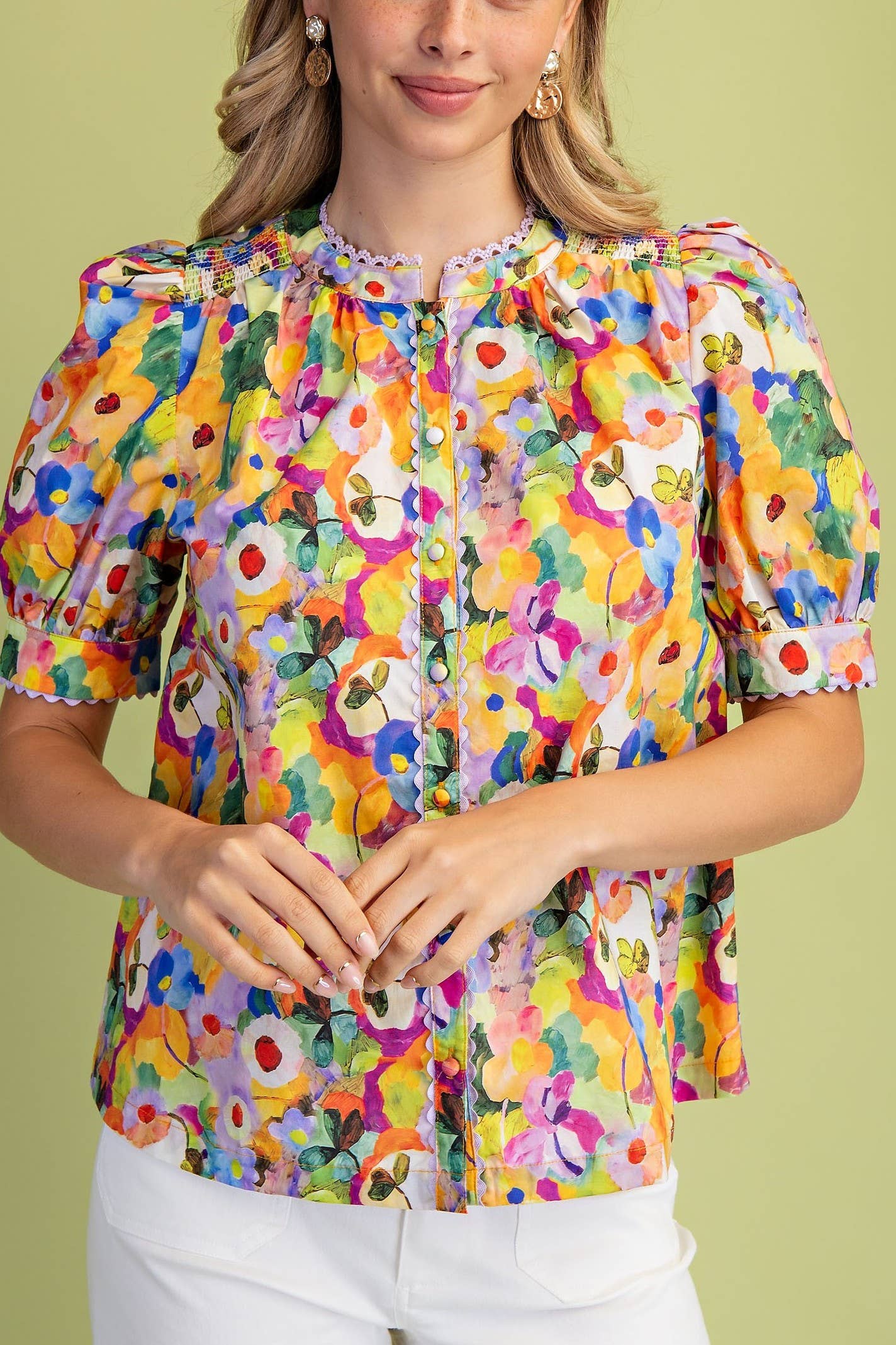 Painted Garden Blouse