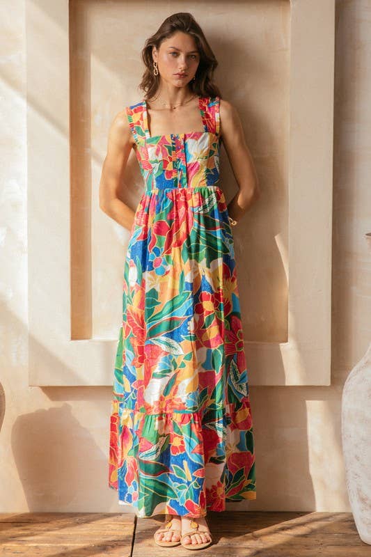 Tropical Sunset Dress