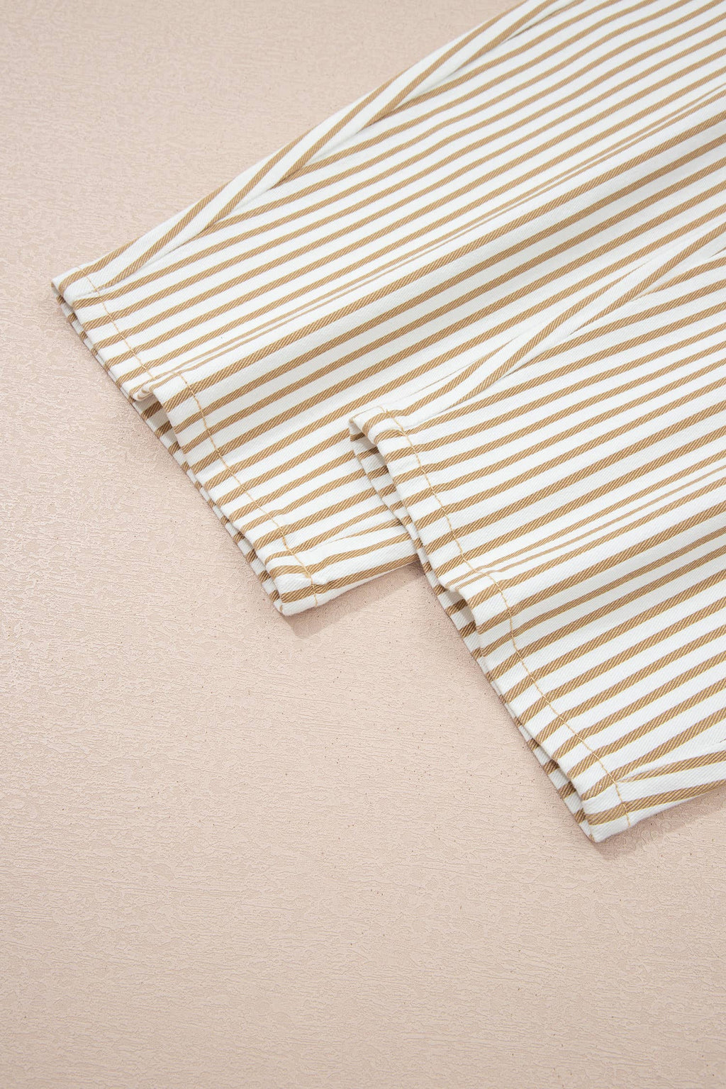 Stripe Casual High Waist Straight Leg Barrel Jeans