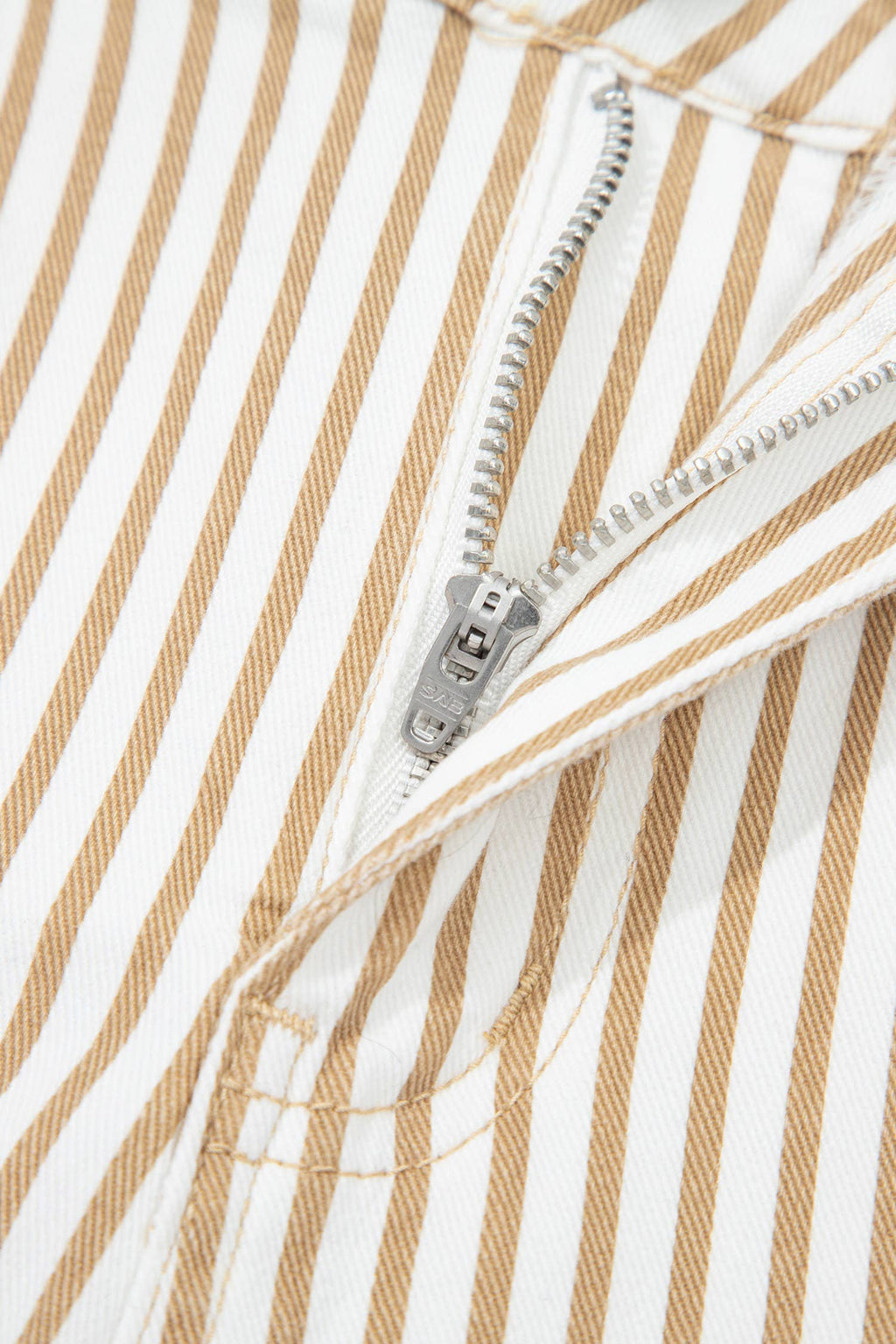 Stripe Casual High Waist Straight Leg Barrel Jeans