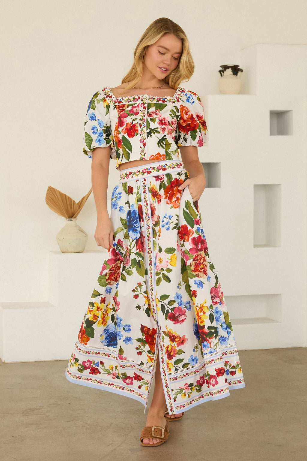 Riviera Floral Skirt