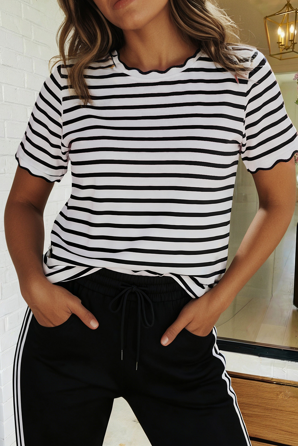 The Scallop Stripe Tee