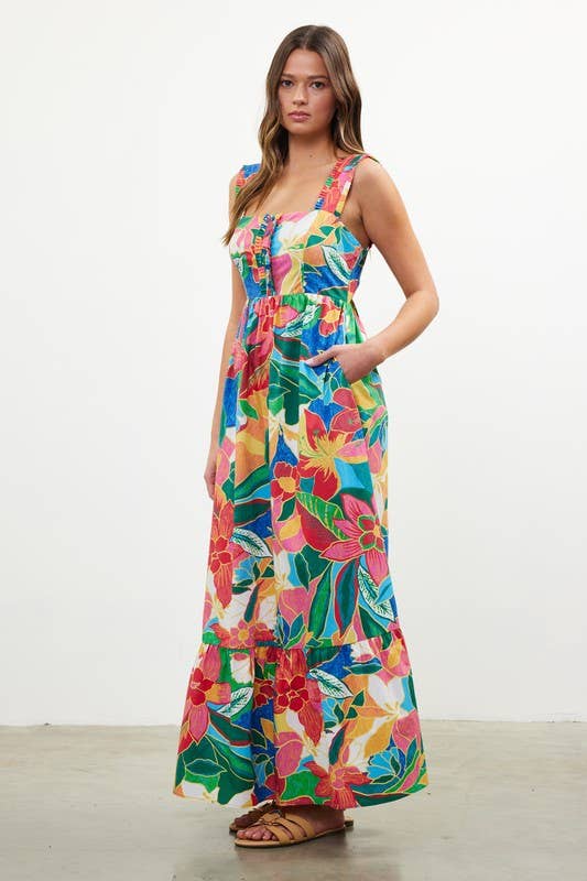 Tropical Sunset Dress