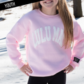 Kid Puffy Pink Sweatshirt