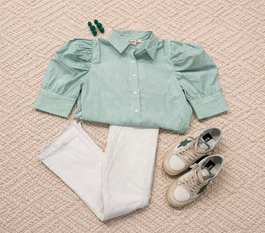 The Everly Striped Blouse