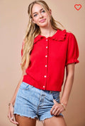 The Holly Ruffle Cardigan
