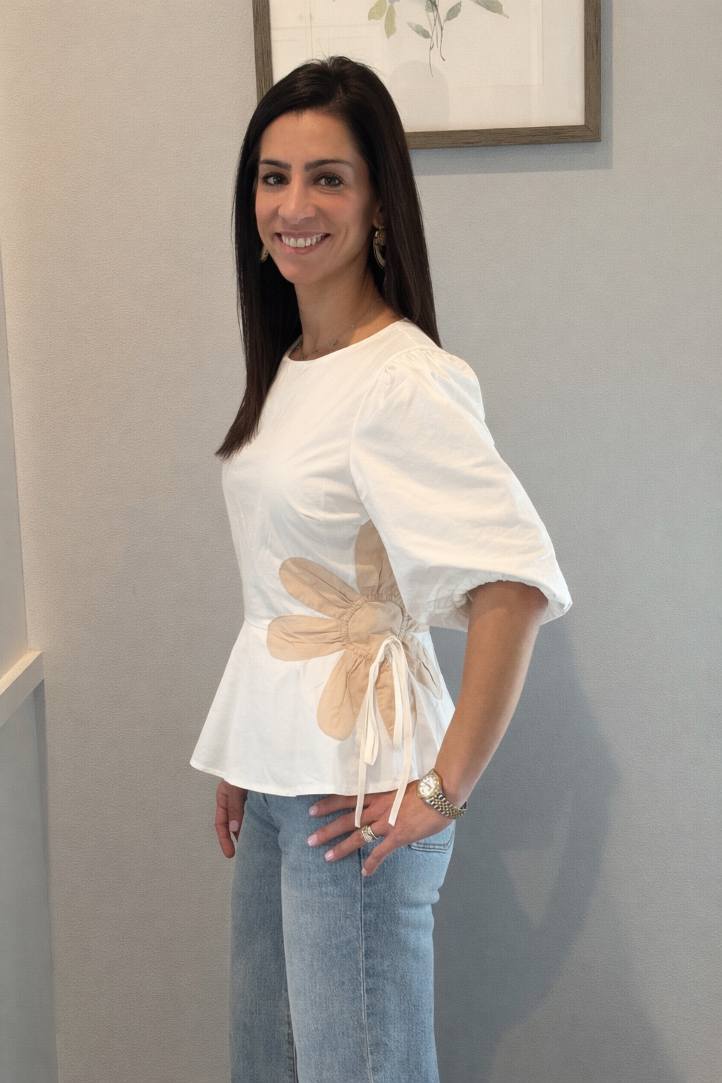 In Bloom Poplin Top