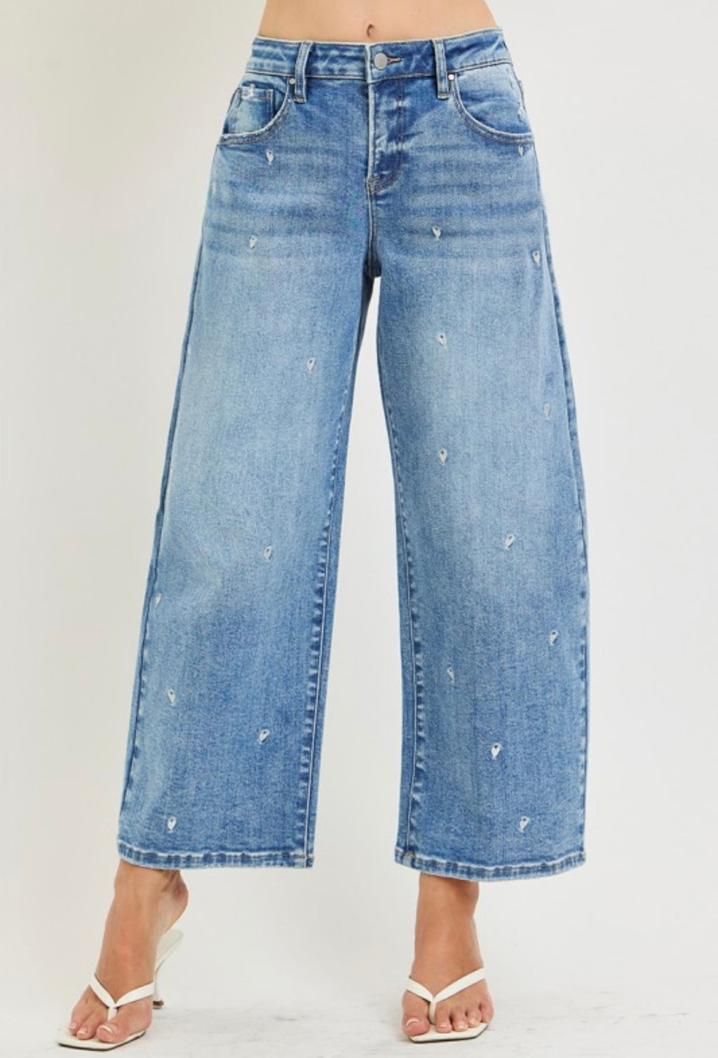 Heart Barrel Jean