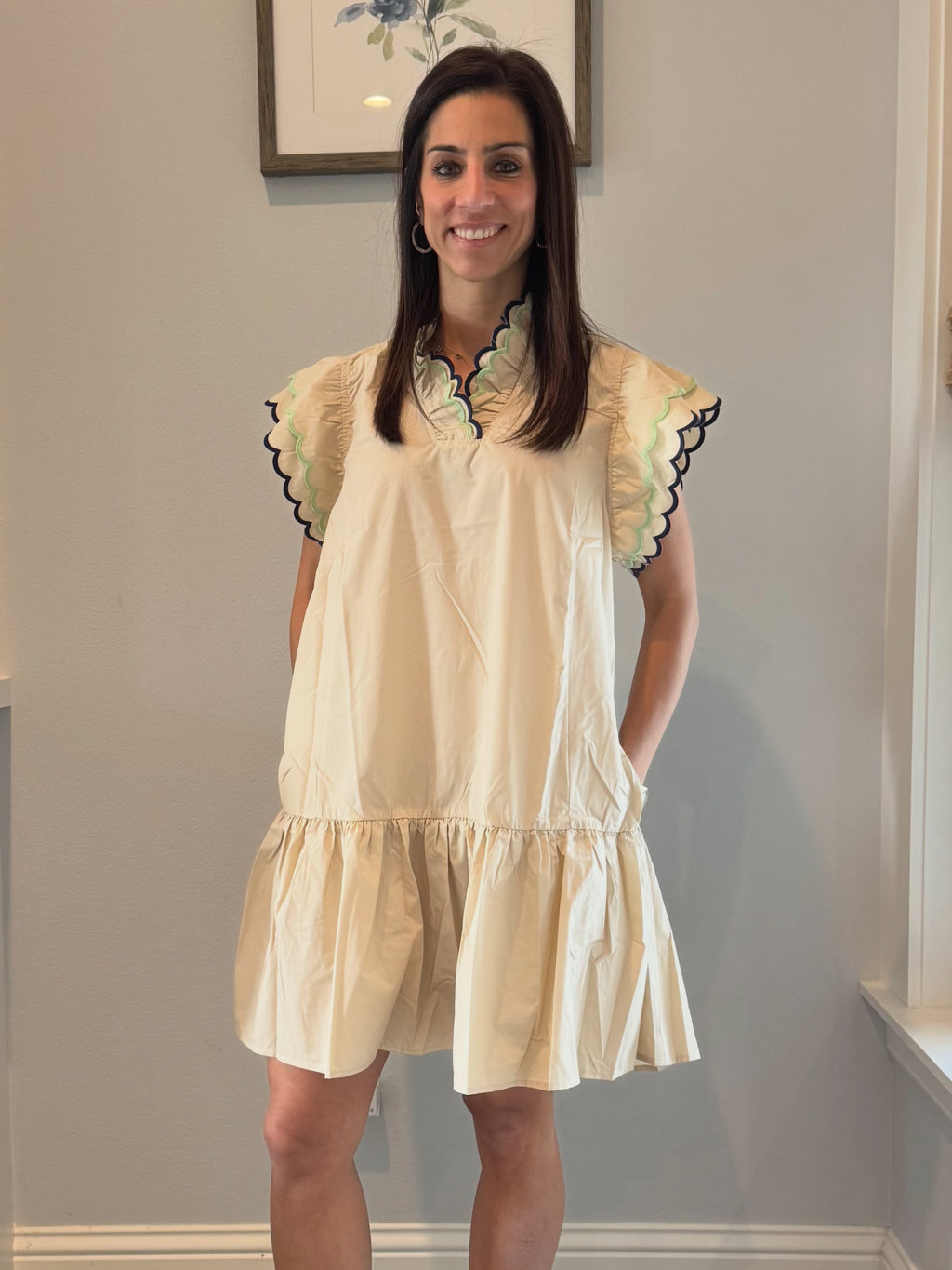 Simply Sweet Scallop Dress