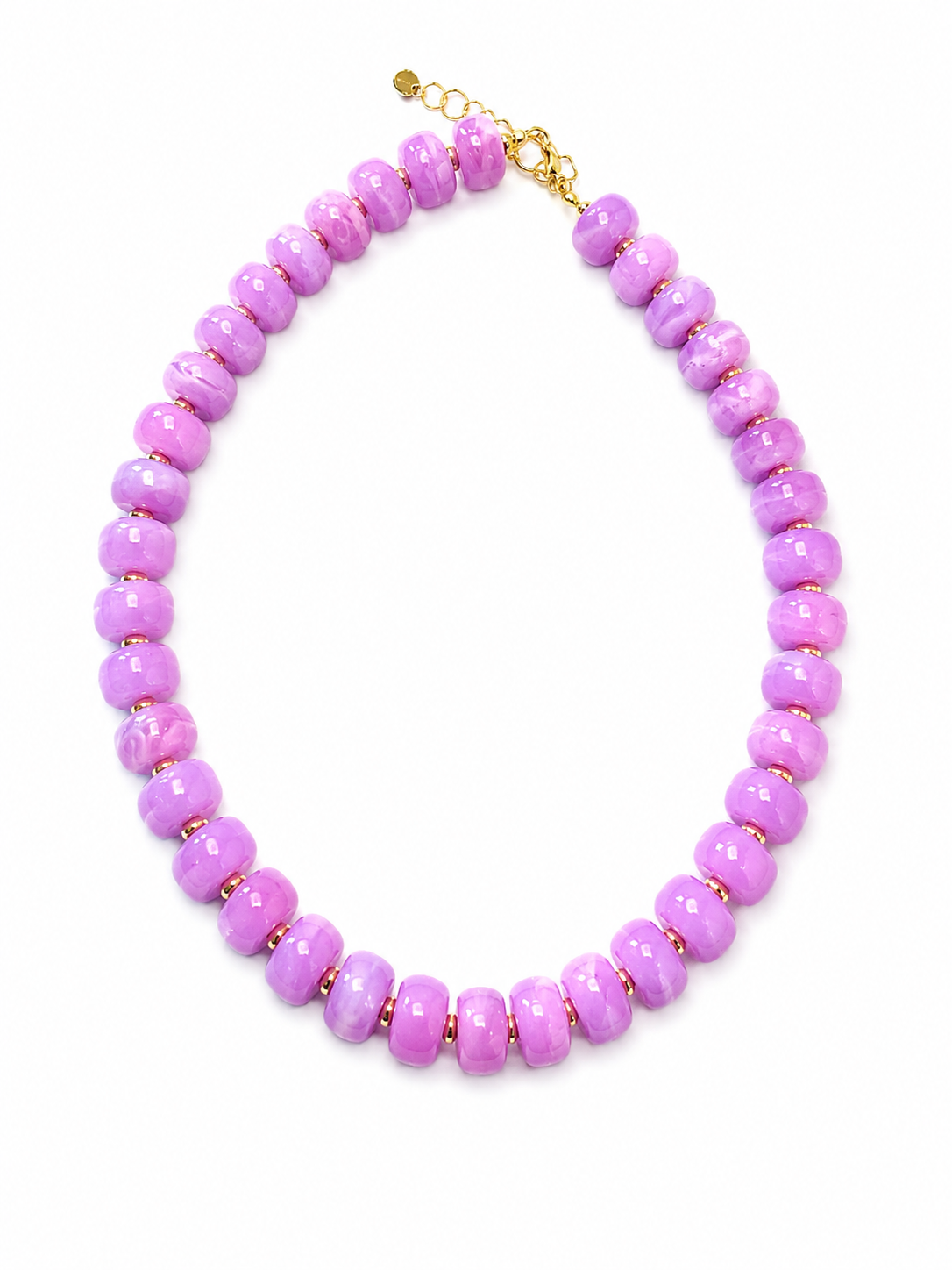 Purple Beaded Necklace
