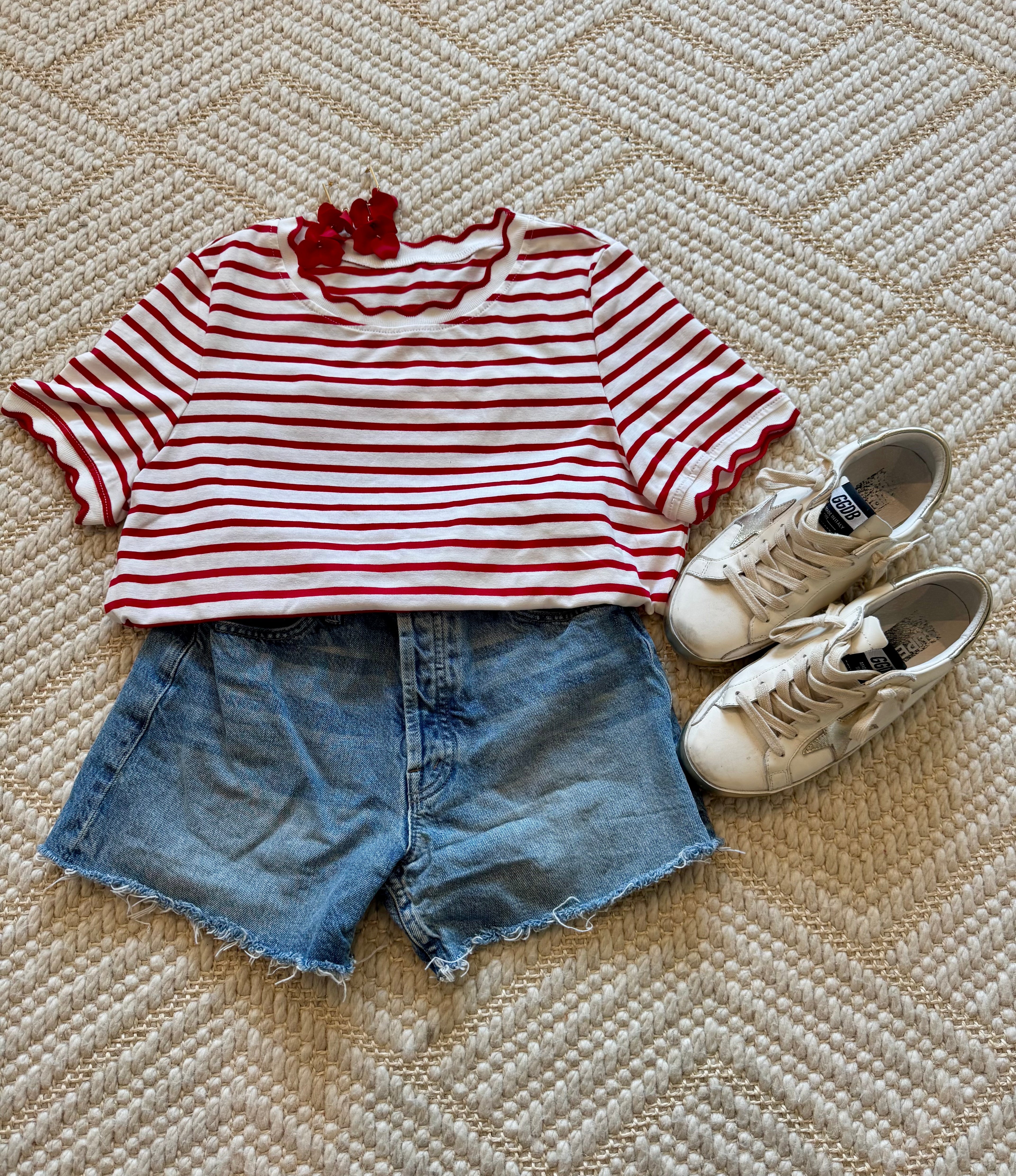 The Scallop Stripe Tee