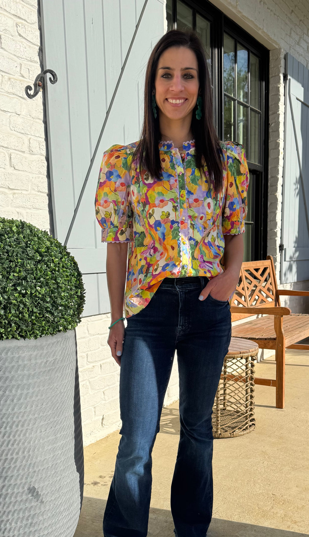Painted Garden Blouse