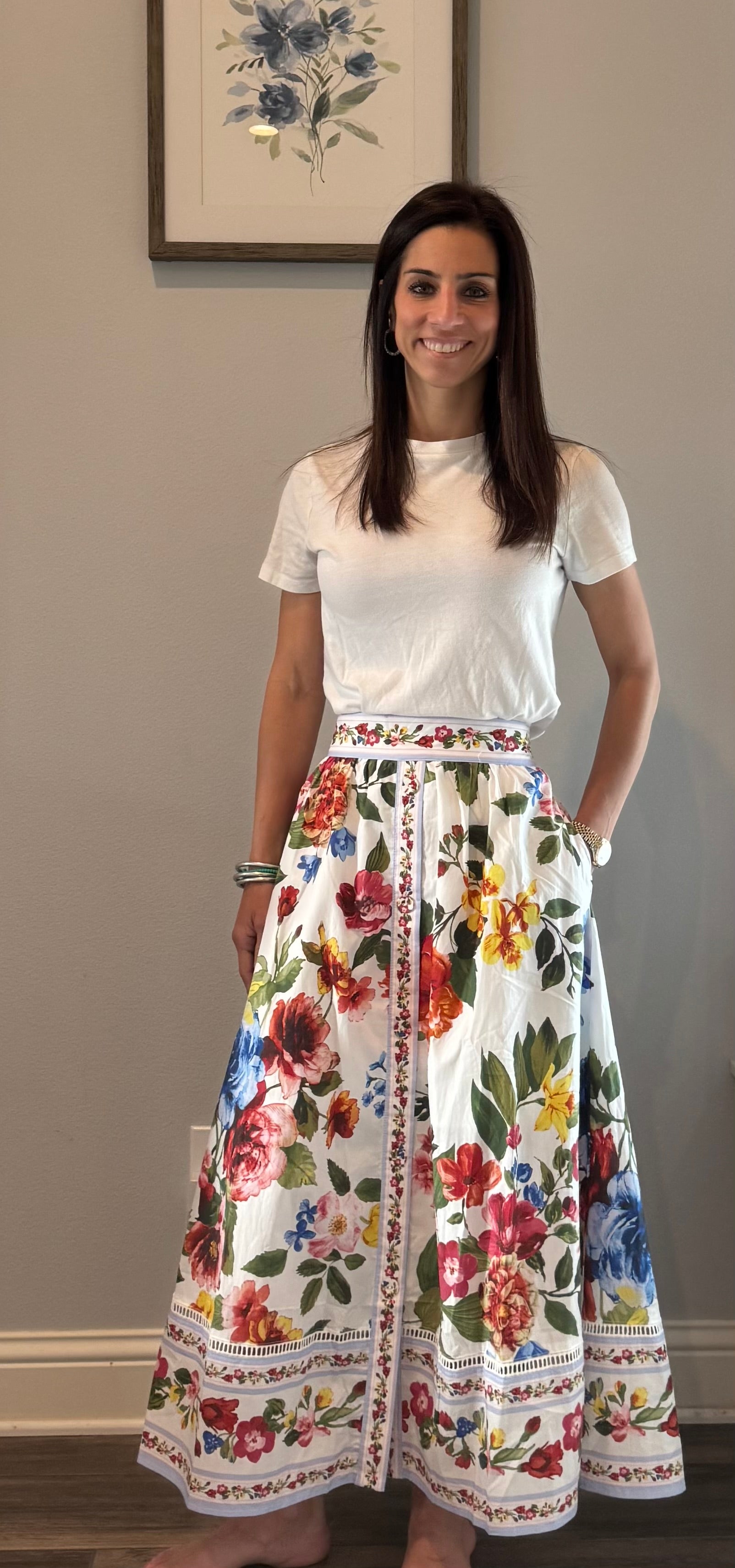 Riviera Floral Skirt