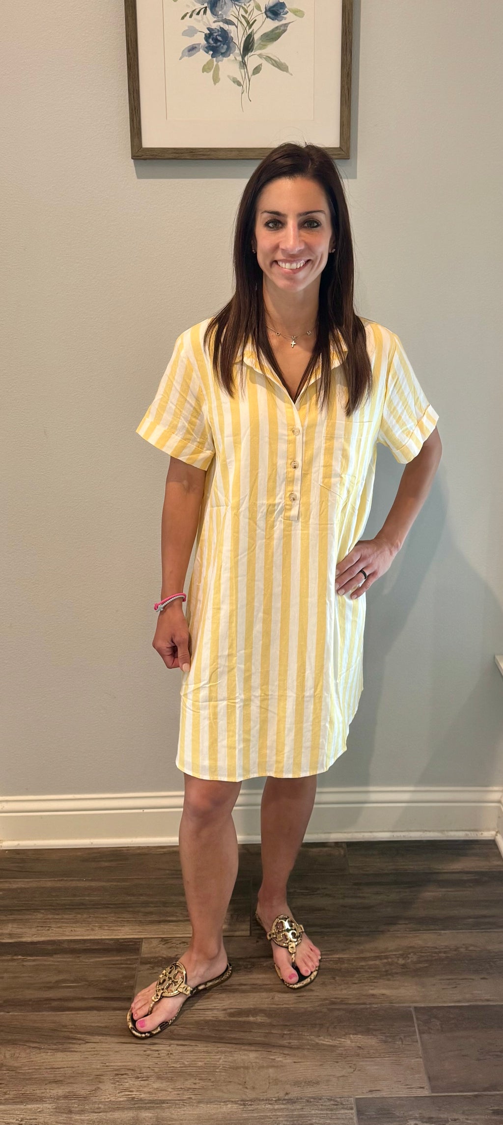 Lemon Drop Shirt Dress