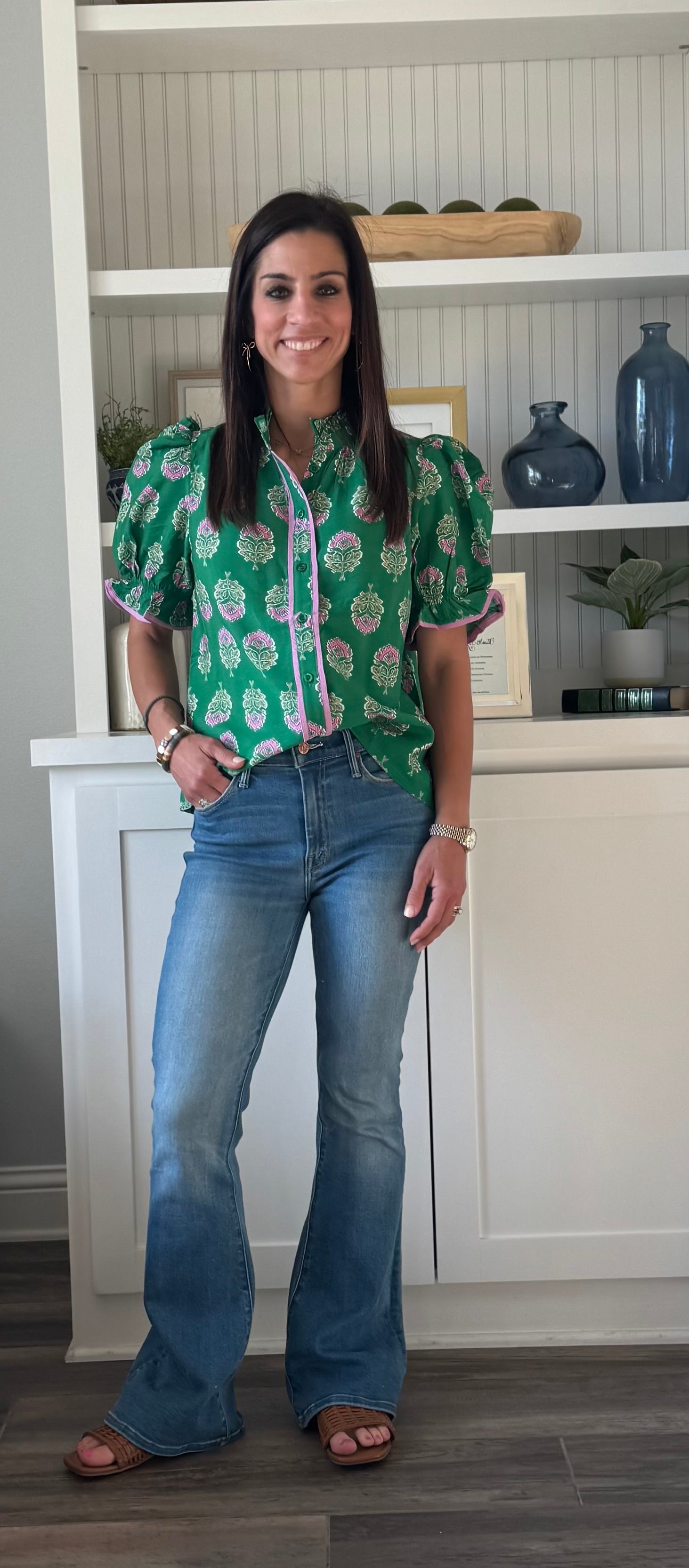 Green Garden Blouse