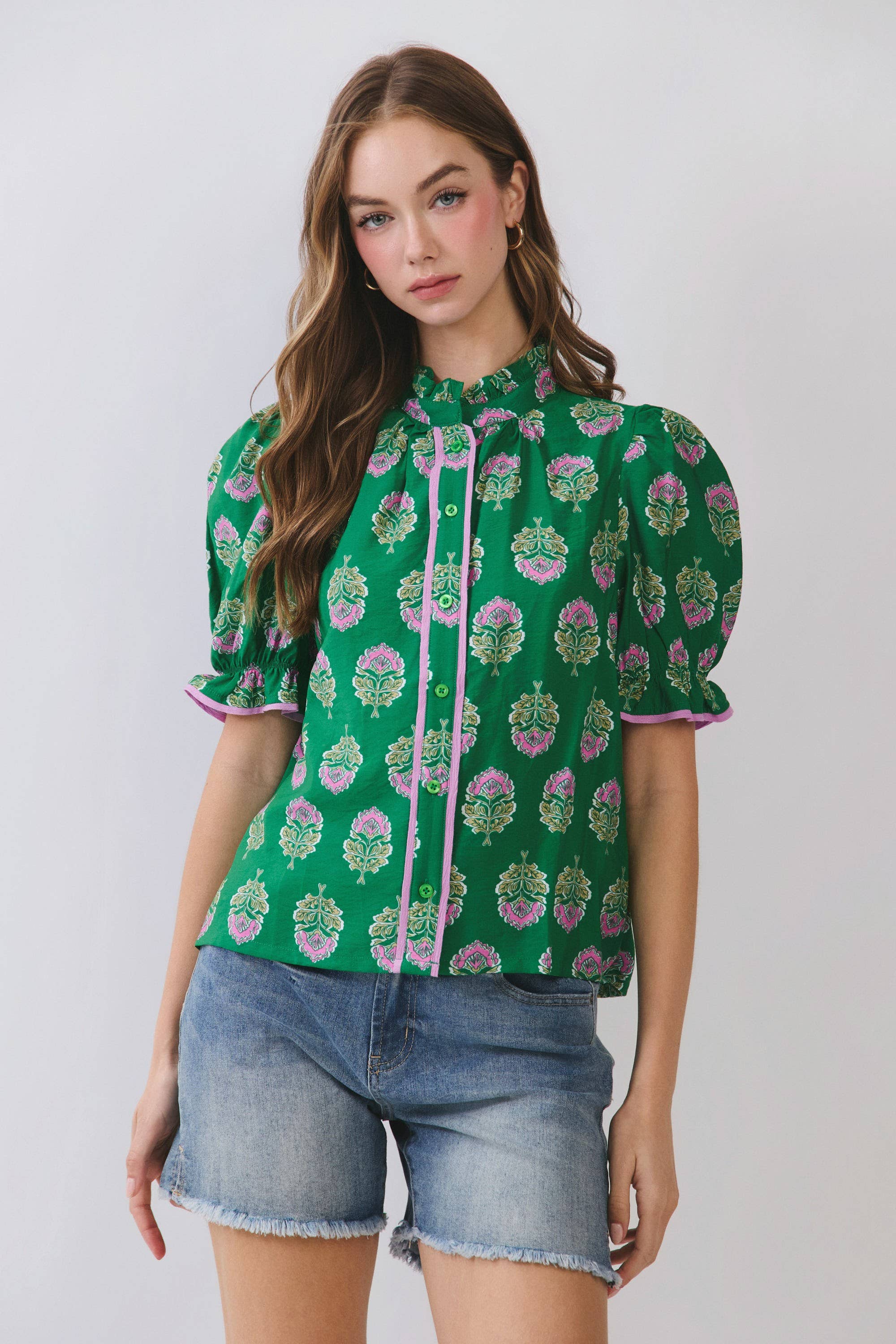 Green Garden Blouse
