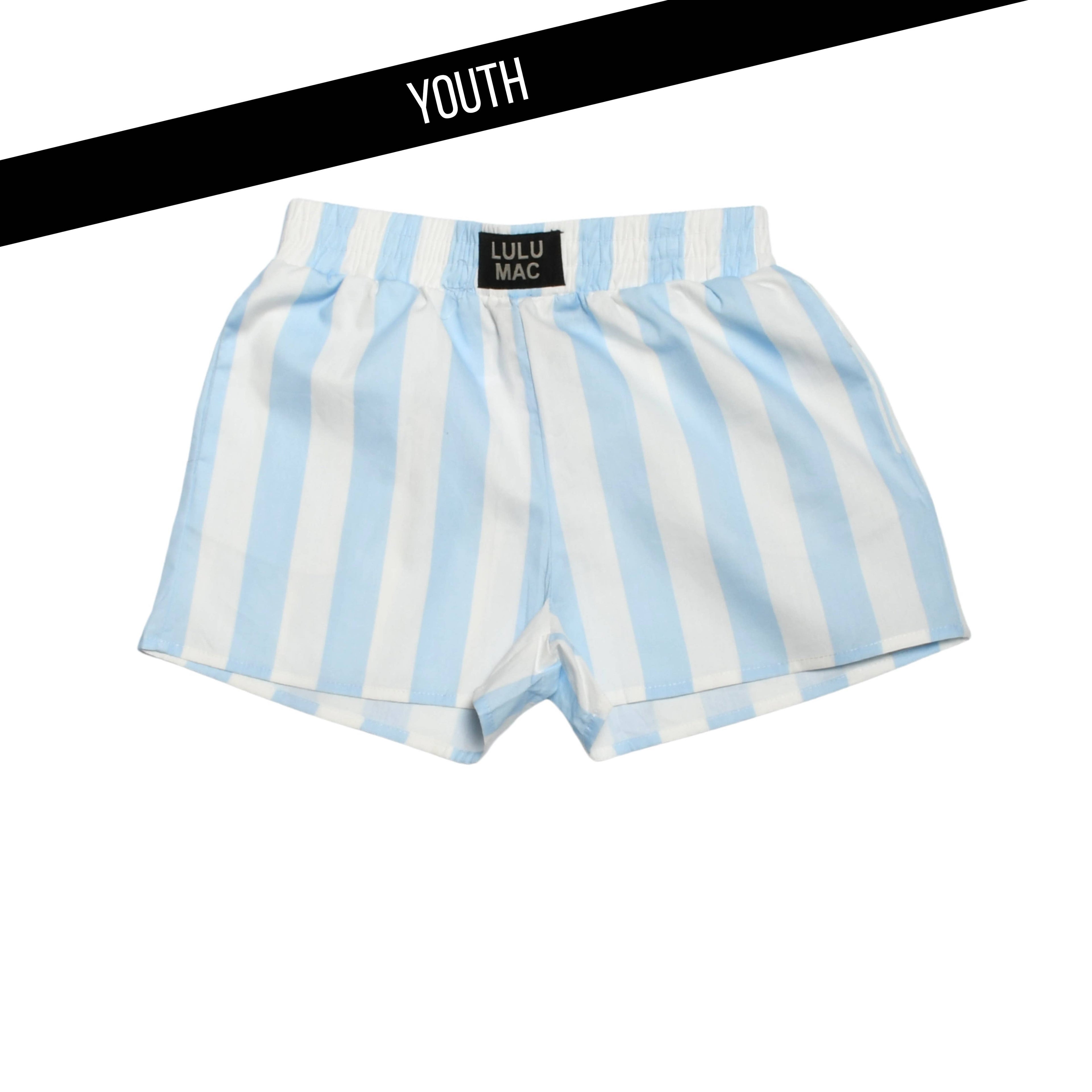 Kids Darby Striped Cotton Candy Short