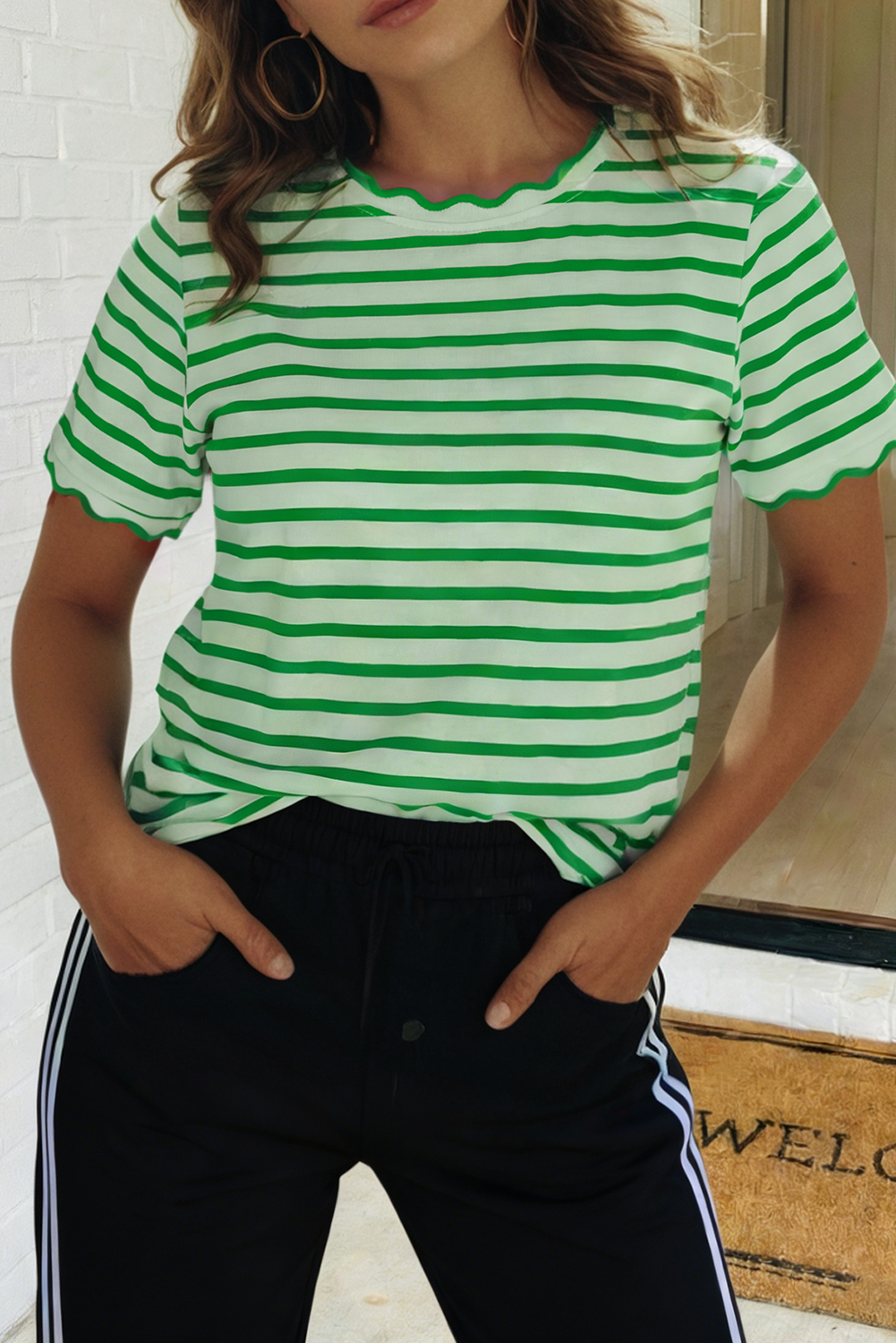 The Scallop Stripe Tee