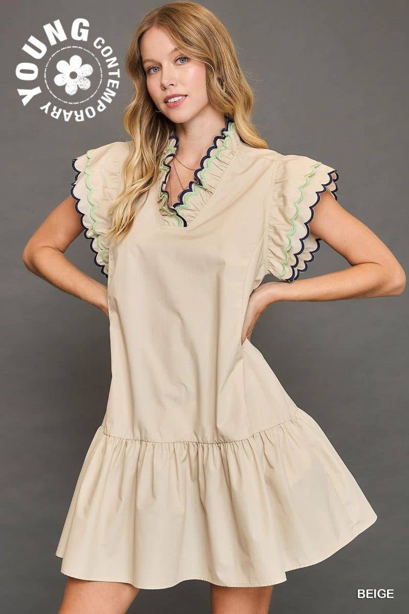 Simply Sweet Scallop Dress