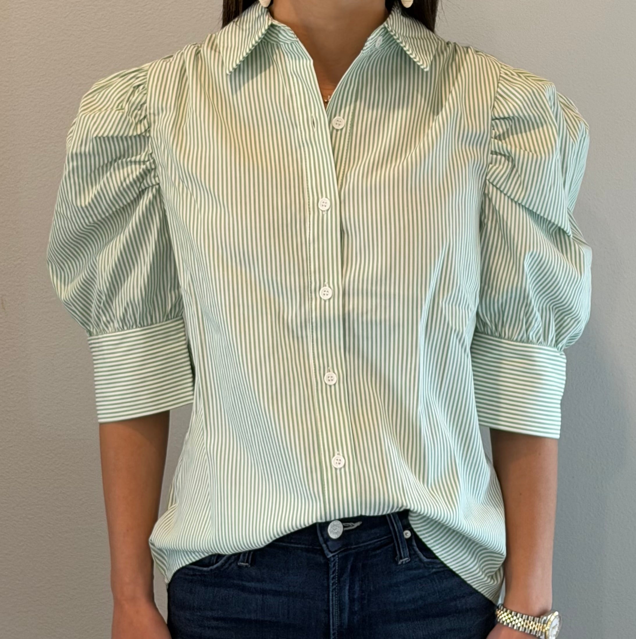 The Everly Striped Blouse