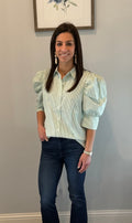 The Everly Striped Blouse