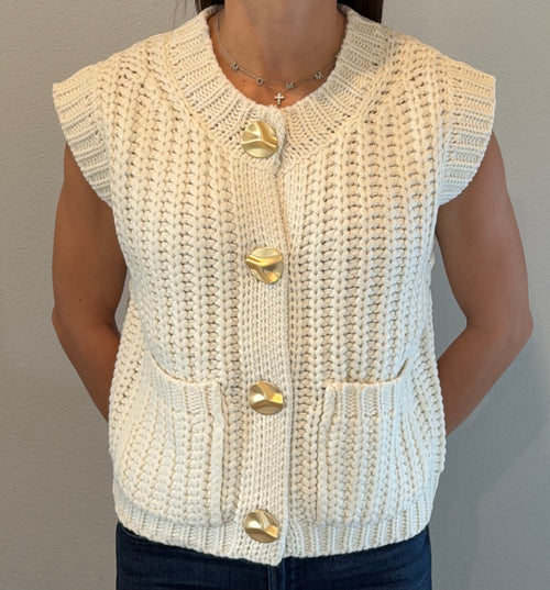 Chunky Knit Sweater Vest